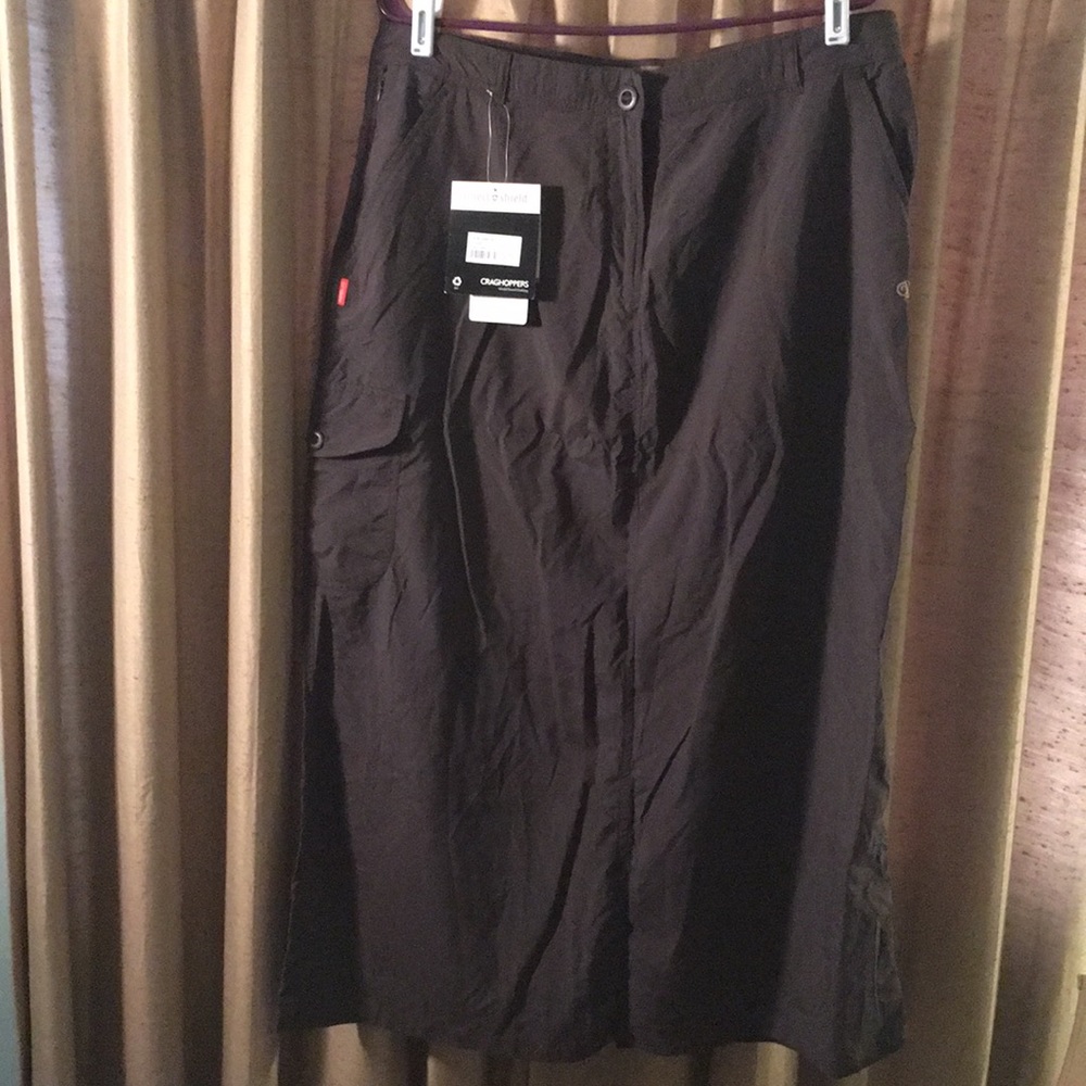 Craghoppers insect shield brown skirt size 14(US)